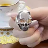 Skull Ringeurope Rebel Street Fashion Good Jewerly For Women Menpunk Gift w 925 Sterling Silversone oferty 240219