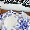 New kids dress sets child tracksuits baby girl clothes Size 100-160 CM Blue striped print Short sleeved shirt and Khaki short skirt 24Feb20