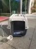 Kattbärare kvalitetsventilation flygbolag godkänd plast hundbärare resevolling bur utomhus husdjur luftlåda