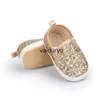 Premiers marcheurs nouveau bébé chaussures garçon fille Flash robe dorée coton semelle souple nouveau-né enfant en bas âge berceau mocassinsh24229