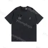 اغسل Tees Mens Summer Summer Polos Designer Hip Hop Street T Shirt ملابس غير رسمية قصيرة الأكمام قصيرة