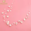 ASHIQI Multilayer White Natural Baroque Pearl Choker Necklace for Women Simple Style Handmade DIY Wedding Party Jewelry gift 240227