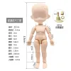 人形12 bjd人形おもちゃdod 11cm粘土ヘッドOB11、obitsu11、gsc人形ボディ球体ジョイントドールトイハンドセットアクセサリーに適しています