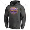 Felpa con cappuccio da uomo NCAA LSU Tigers College Football 2019 Campioni nazionali Pullover Salute al servizio Sideline Therma Performance 537