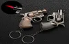 Yaratıcı Mini Revolver Model Keychain Daha hafif rüzgar geçirmez bütan çakmaklar Sigara jet meşalesi daha hafif sigara aksesuarları erkek hediyesi4962830