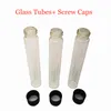 Custom Printing Customize Packaging Bottles Glass Tubes with Lids Screw Caps Empty OEM Label