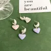 Серьги Miui, дизайнерские женские оригинальные качественные очаровательные маленькие свежие серьги-капли «Любовь», легкие роскошные серьги с цирконом, простые украшения для ушей с ветром