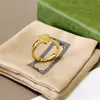 Mann Designer Gold Ringe Herz Band G Ring Frauen Luxus Schmuck Ringe Edelstahl Mode Brief Silber Anger Forest Straßenringe