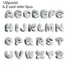 المزيد من الخيارات DIY ملحقات الخرز CAPS 130pcs 8mm alphabet alphabet رسائل سحر Rhinestone Fit