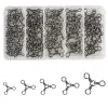 Tools 100Pcs 3 Way Fishing Swivel Sea Rock Trigeminal Barrel Triple Connector Accessories Jig Fishing lure Fishing Tackle