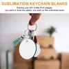 Storage Bottles 100Pcs MDF Sublimation Blanks Keychain Bulk With Key Ring Double-Sided For DIY Craft Making