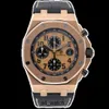 Pilot Watch Top Wristwatch AP Wrist Watch Royal Oak Offshore 18K Rose Gold Automatic Mechanical Mens Watch 26470OR Second hand Luxury Watch 26470OR OO A002CR.01