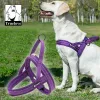 Harnais Truelove doux maille rembourré en Nylon chien harnais gilet 3M réfléchissant sécurité collier de chien facile à mettre sur harnais pour animaux de compagnie chien voiture ceinture