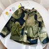 Fashion Boys camouflage jacket kids hooded long sleeve zipper outwear 2024 spring children all-matching casual clothes Z6877