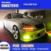 High Beam Angel Eye Projector Lens For Toyota CROWN LED Headlight Assembly 05-09 Turn Signal Daytime Running Light Front Lamp Headlights