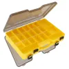 Boxes PP Material Portable Double Sided 44 Compartments Yellow Plastic Fishing Tackle Storage Box Large Translucent Hard Case