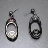 Orecchini pendenti 2024 Zircone vintage per le donne Gotico Grande colore oro nero Forma di frutta Hollow Pendientes Brinco all'ingrosso