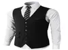 Popular Burgundy Wedding Groom Vests Groomsmen Vests VNeck Men039s Suit Vests Men039s Dress Vest Waistcoat Plus Size Prom P1913370