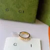 Fashionable And Exquisite Wedding Ring Popular Designer Ring 18k Gold Plated Classic Quality Jewelry Accessories Selected Lovers Gifts For Women