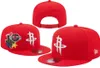 Houston''Rockets''ball Caps 2023-24 modmästare baseball snapback män kvinnor sol hatt broderi vår sommar mössa grossist strapback casquette a1