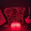 Veilleuses Anime Jujutsu Kaisen Figure Inumaki Toge 3D LED lampes à lave RGB chambre Table décor anniversaire Manga cadeaux pour amis