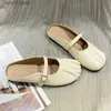 Dress Shoes Slippers Flat Slipers Women Cover Toe Luxury Slides Loafers Low Designer Buckle Strap Fabric Basic Rubber FemaleH24229