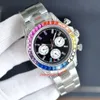 Regarder des hommes de haute qualité des concepteurs arc-en-ciel avec boîte automatique mouvement automatique 42 mm en acier inoxydable Dayton Montre de Luxe Diamond Diamond Rainbow Dalphire AAA