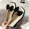 Women Bow Mary Janes Shoes Casual Flats Shoes Summer Square Toe Sandals Fashion Lolita Shoes Loafers Walking Zapatos Mujer 240226