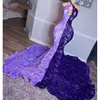 Prom Sparkly Mermaid Dresses Black Girls Evening Dress Sleeveless Party Gowns Robes Vestidos Noche BC15518