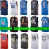 Men Basketball Jerseys OKC Thunders 3 Josh Giddey 7 Holmgren 2 Gilgeous-Alexander City 17 Aleksej Pokusevski 5 Luguentz Dort 0 Westbrook Esition Blue Jersey