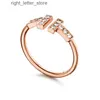 Ringe Designer-Ring für Damen, Goldring, 18 Karat vergoldeter Ring für Damen, Herren-Ehering, Monats-Perlmutt-Ring, Titan-Silber-Roségold, W 240229