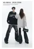 High Street Fashion Design Jacquard Tassel Retro Comfortable Couple Loose Style Knitted Sweater Simple Sweatshirt Oversize