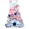 Flickaklänningar Stitch Children Dress Costumes For Kids 1-10 år Cosplay Clothes Halloween Party Princess Girls Birthday Up