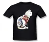 Men039s футболки Kitsune Cat Tattoo футболка повседневная мужская женская футболка с коротким рукавом хлопковая футболка Harajuku Streetwear2423249