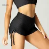 Clothing Gym Shorts Biker Women Bandage Black Peach Hip Yoga Leggings Gym Sportswear Fitness Tight Workout Sexy Trouser