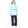 Sets Neue Dicke Warme Ski Anzug Frauen Männer Wasserdicht Winddicht Paar Snowboard Jacke Hosen Set Weibliche Schnee Kostüme Outdoor Unisex