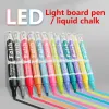 Marqueurs Morandi couleur 8mm marqueurs de craie liquide stylo marqueur effaçable humide pour tableau fluorescent LED tableaux noirs signes fenêtres tableau noir verre