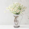 Vasi decorazioni per tavolini per matrimoni in metallo in metallo fiore composizione secchio vaso di ferro bianco