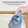 Pelle à litière pour chat, filtre pour animaux de compagnie, pelle de toilette propre, ramasseur de déchets, fournitures pour chats, accessoire, bac à litière autonettoyant pour chat avec sacs