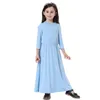 Vêtements ethniques Robe musulmane à manches longues pour filles Enfant Enfants Abaya Islamique Dubaï Robe Arabe Robe Traditionnelle Maxi Robes Turquie Kaftan