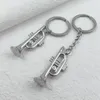 Keychains Fashion Men's Key Chain 3D Simulation Horn Pendant Car Accessories Keychain for Mens personliga smycken gåvor Partihandel