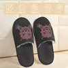 Slippers Binnen Lucifer Pentagram Warm Home Pluche Zacht Pluizig