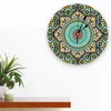 Wandklokken Marokko Arabesque Kleuren Slaapkamer Klok Grote Moderne Keuken Eetkamer Ronde Horloges Woonkamer Horloge Home Decor