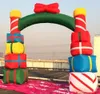 Holesale Надувная рождественская арка с подарочной коробкой Арка Воздуходувка для украшения двора торгового центра 6 мВт x 4 мВ (20x13,2 фута)