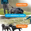 Guinzagli alte qulity retrattile mani libere per cani guinzaglio per far funzionare il guinzaglio bungee a doppia maniglia riflettente per le forniture per animali domestici di grandi dimensioni