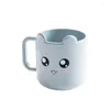 Canecas Crianças Crianças Infantil Bebê Copo de Leite com Alça Caneca de Café da Manhã Bebida Home Cartoon Treinamento Trigo Palha PP