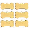 Tags roestvrij staal 20 stuks bot hond ID-tag sleutelhanger gegraveerd huisdier ID naam voor honden halsband tags hanger sleutelhanger bot huisdier accessoires