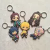 Portachiavi Anime Demon Slayer Kimetsu No Yaiba Portachiavi Double-Side Portachiavi Borsa per auto Ciondolo Figura Portachiavi Mix 30 pz / lotto Wholesa300n