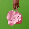 이른 봄 뉴 여자 가방 패션 디자인 꽃잎 꽃 토트 가방 창조적 인 꽃 핸드백 싱글 어깨 크로스 바디 체인 가방 031624-111111
