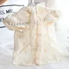 Cão vestuário roupas verão fino gato princesa saia atacado vintage chiffon camisa pequeno animal de estimação para vestidos cães